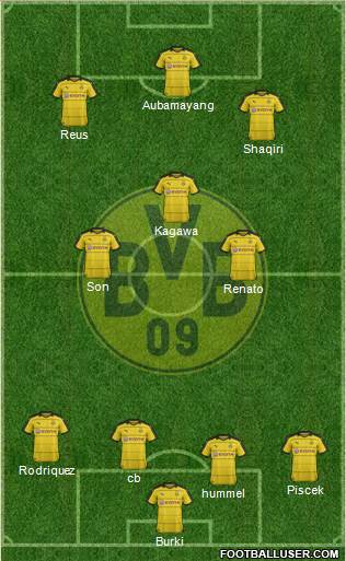 Borussia Dortmund Formation 2016
