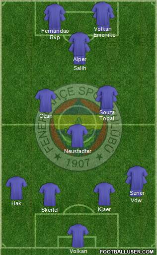 Fenerbahçe SK Formation 2016