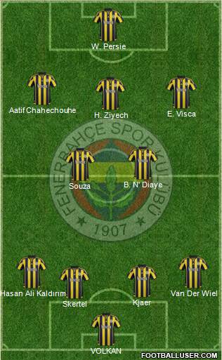 Fenerbahçe SK Formation 2016
