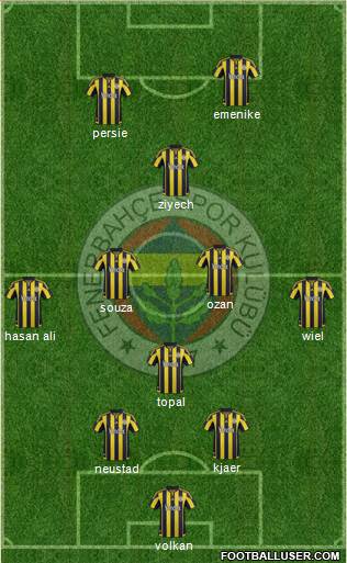 Fenerbahçe SK Formation 2016