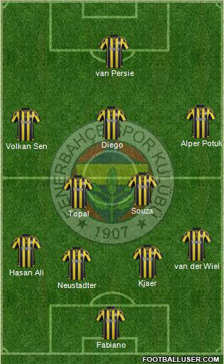 Fenerbahçe SK Formation 2016