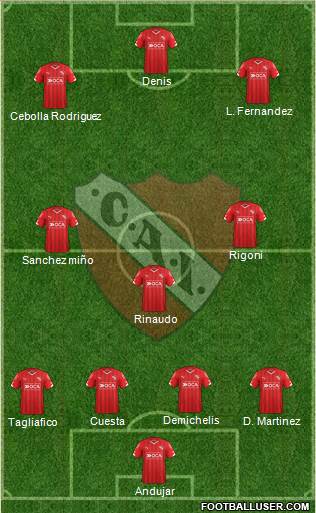 Independiente Formation 2016