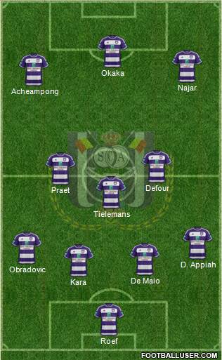RSC Anderlecht Formation 2016