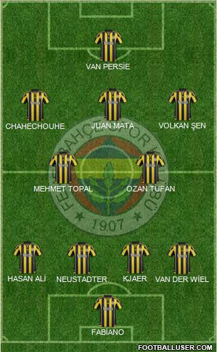 Fenerbahçe SK Formation 2016