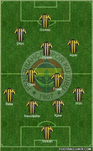 Fenerbahçe SK Formation 2016