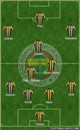 Fenerbahçe SK Formation 2016