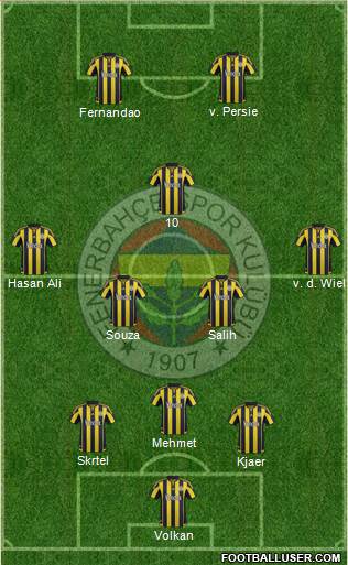 Fenerbahçe SK Formation 2016
