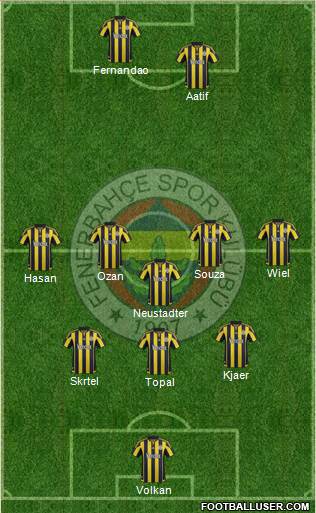 Fenerbahçe SK Formation 2016