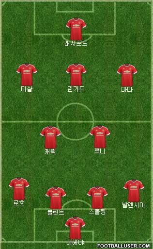 Manchester United Formation 2016