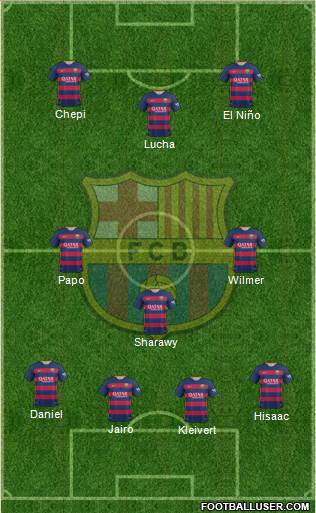 F.C. Barcelona Formation 2016