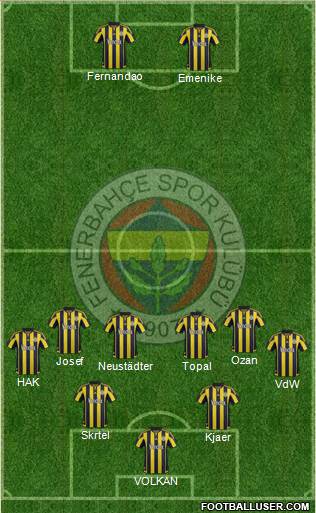 Fenerbahçe SK Formation 2016