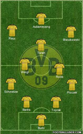 Borussia Dortmund Formation 2016