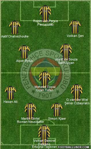 Fenerbahçe SK Formation 2016