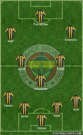 Fenerbahçe SK Formation 2016