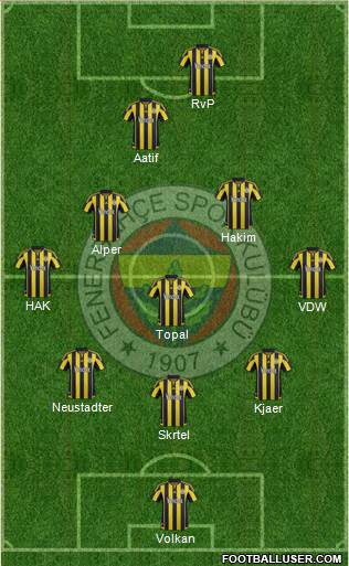 Fenerbahçe SK Formation 2016