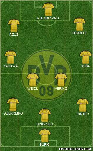 Borussia Dortmund Formation 2016