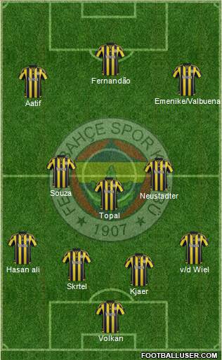 Fenerbahçe SK Formation 2016