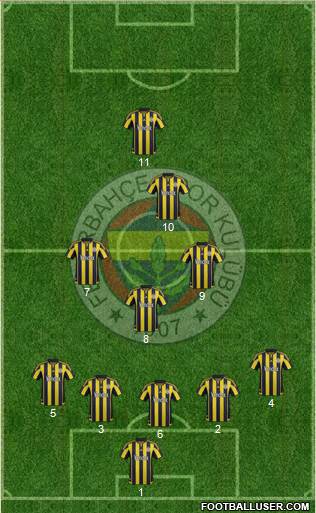 Fenerbahçe SK Formation 2016