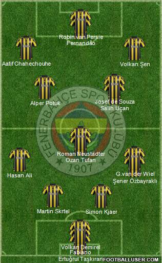 Fenerbahçe SK Formation 2016