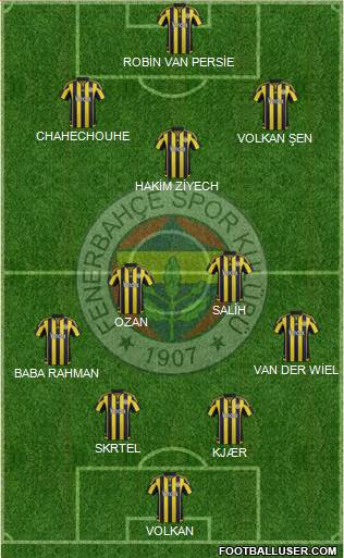 Fenerbahçe SK Formation 2016