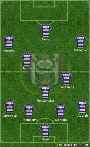 RSC Anderlecht Formation 2016