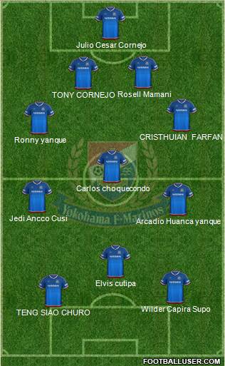 Yokohama F Marinos Formation 2016