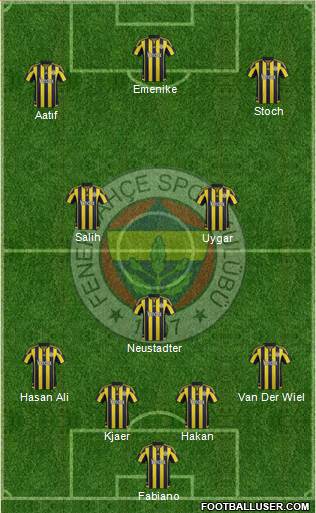 Fenerbahçe SK Formation 2016