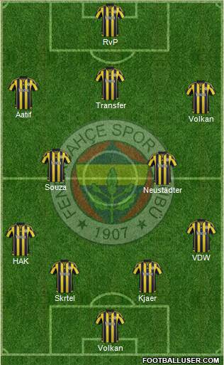 Fenerbahçe SK Formation 2016