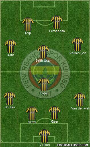 Fenerbahçe SK Formation 2016