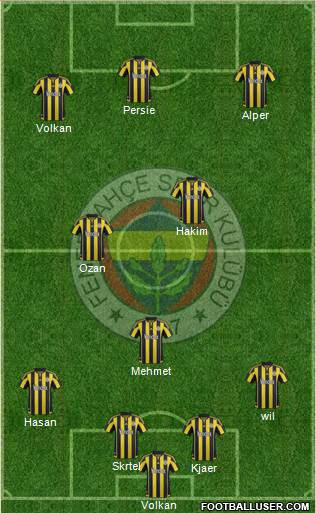 Fenerbahçe SK Formation 2016