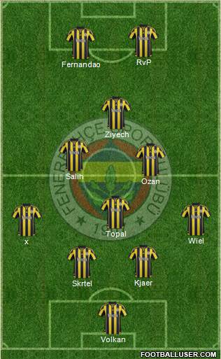 Fenerbahçe SK Formation 2016