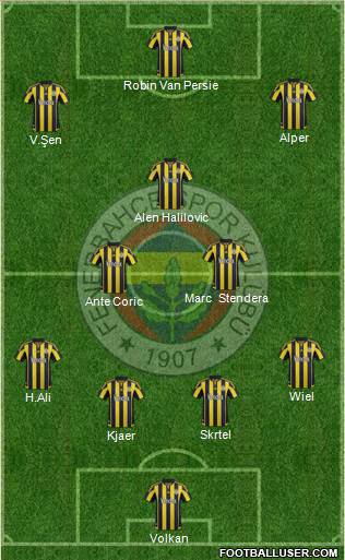 Fenerbahçe SK Formation 2016