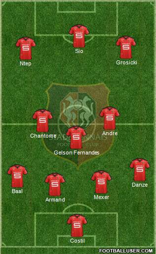 Stade Rennais Football Club Formation 2016