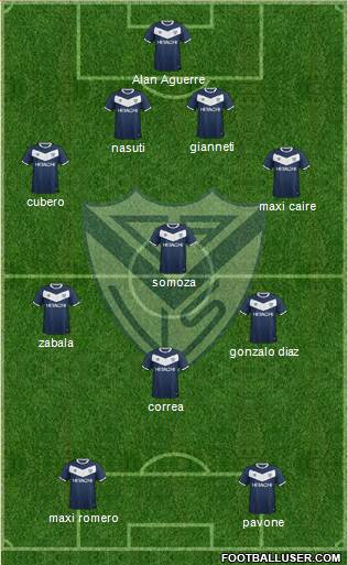 Vélez Sarsfield Formation 2016