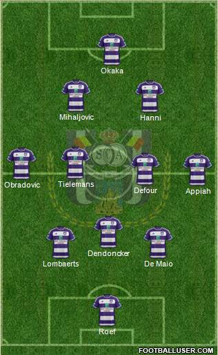 RSC Anderlecht Formation 2016