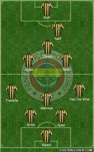 Fenerbahçe SK Formation 2016