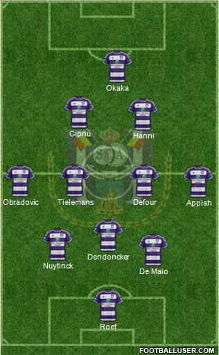 RSC Anderlecht Formation 2016