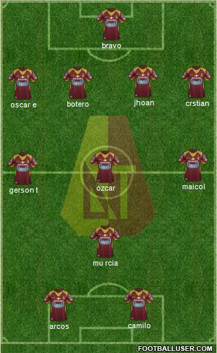CC Deportes Tolima Formation 2016