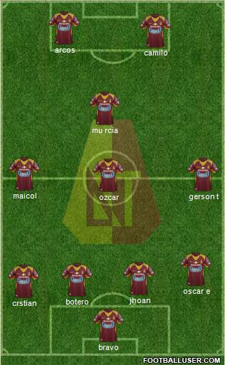 CC Deportes Tolima Formation 2016