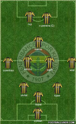 Fenerbahçe SK Formation 2016