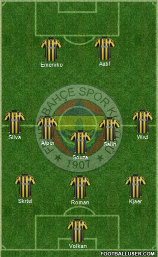 Fenerbahçe SK Formation 2016