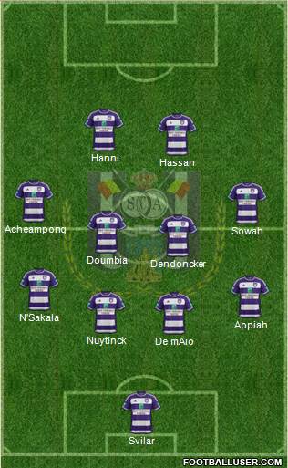 RSC Anderlecht Formation 2016