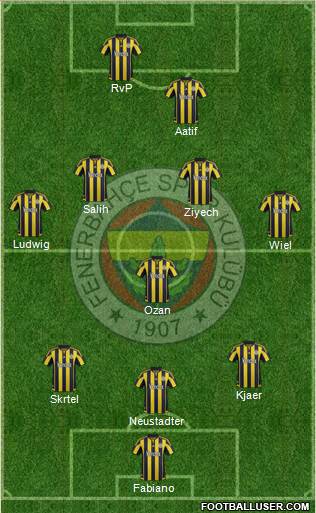 Fenerbahçe SK Formation 2016