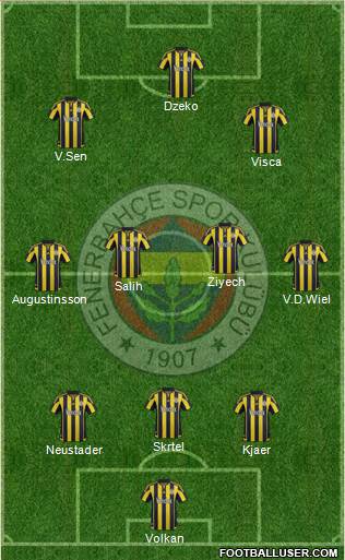 Fenerbahçe SK Formation 2016