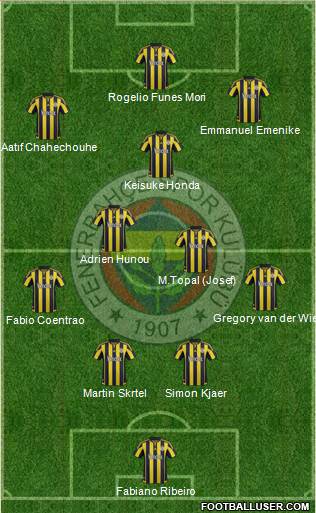 Fenerbahçe SK Formation 2016