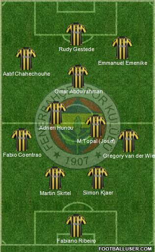 Fenerbahçe SK Formation 2016