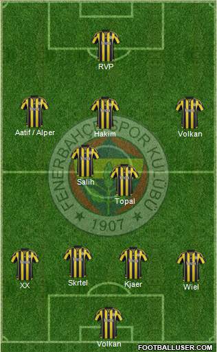 Fenerbahçe SK Formation 2016