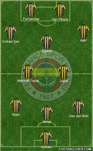 Fenerbahçe SK Formation 2016
