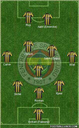 Fenerbahçe SK Formation 2016