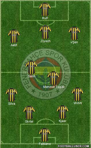 Fenerbahçe SK Formation 2016